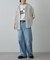 【UNISEX】ワイドストレートクラッシュデニム