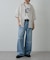 【UNISEX】ワイドストレートクラッシュデニム