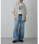 【UNISEX】ワイドストレートクラッシュデニム