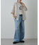【UNISEX】ワイドストレートクラッシュデニム
