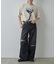 【UNISEX】ワイドストレートクラッシュデニム