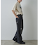 【UNISEX】ワイドストレートクラッシュデニム