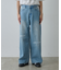 【UNISEX】ワイドストレートクラッシュデニム