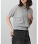 半袖シアーポロニット