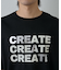 箔プリントロゴTシャツ