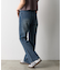 【S~Lサイズ展開】フレアデニムパンツ
