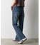 【S~Lサイズ展開】フレアデニムパンツ