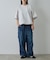 ポンチフハク切替クルーネックTシャツ