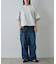 ポンチフハク切替クルーネックTシャツ