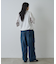 ポンチフハク切替クルーネックTシャツ