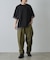 ポンチフハク切替クルーネックTシャツ