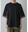 ポンチフハク切替クルーネックTシャツ