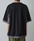 ポンチフハク切替クルーネックTシャツ