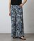 スカーフ柄プリントイージーパンツ