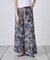 スカーフ柄プリントイージーパンツ