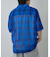 メッシュオンブレチェック半袖シャツ
