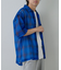 メッシュオンブレチェック半袖シャツ