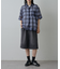 メッシュオンブレチェック半袖シャツ