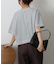 スマートワイドクロップド配色ステッチTシャツ