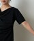 2wayショルダードレープTシャツ