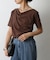 2wayショルダードレープTシャツ