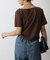 2wayショルダードレープTシャツ