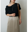 2wayショルダードレープTシャツ