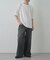 ウェーブジャガードクルーネックTEE
