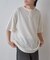 エアリーアイレットヘンリーネック半袖Tシャツ