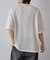 エアリーアイレットヘンリーネック半袖Tシャツ