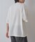 エアリーアイレットヘンリーネック半袖Tシャツ