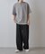 エアリーアイレットヘンリーネック半袖Tシャツ