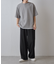 エアリーアイレットヘンリーネック半袖Tシャツ