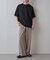 エアリーアイレットヘンリーネック半袖Tシャツ