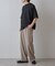 エアリーアイレットヘンリーネック半袖Tシャツ