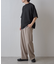 エアリーアイレットヘンリーネック半袖Tシャツ