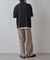 エアリーアイレットヘンリーネック半袖Tシャツ