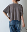 シアーベロアワイドクロップドTシャツ