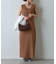 ワイドリブノースリーブワンピース