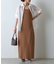 ワイドリブノースリーブワンピース