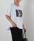 裾ラウンドフォトプリントTシャツ