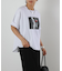 裾ラウンドフォトプリントTシャツ