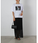 裾ラウンドフォトプリントTシャツ