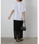 裾ラウンドフォトプリントTシャツ