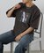 裾ラウンドフォトプリントTシャツ