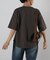 裾ラウンドフォトプリントTシャツ