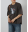 裾ラウンドフォトプリントTシャツ