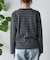 ボーダークルーネック長袖Tシャツ