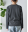 ボーダークルーネック長袖Tシャツ