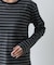 ボーダークルーネック長袖Tシャツ